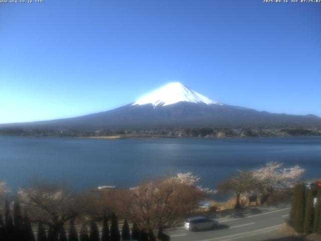 河口湖からの富士山