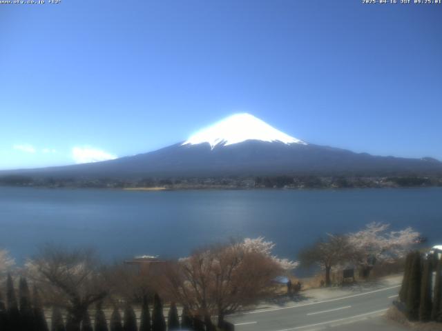 河口湖からの富士山
