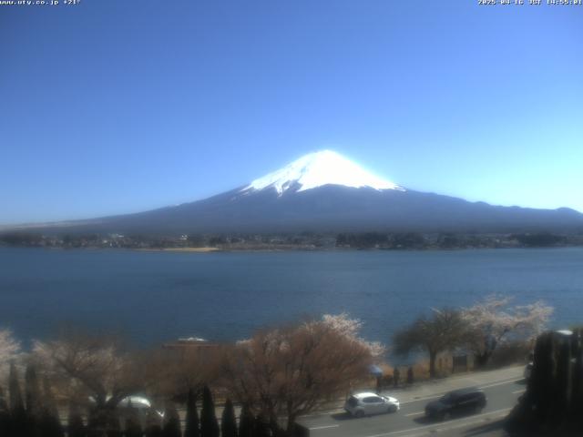 河口湖からの富士山