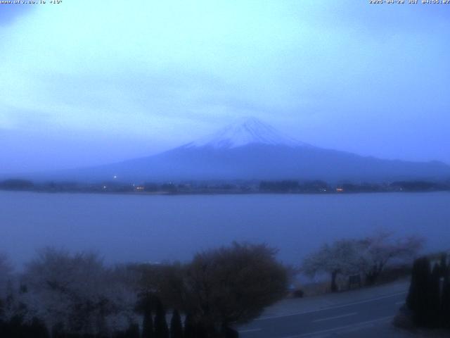 河口湖からの富士山
