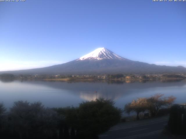 河口湖からの富士山