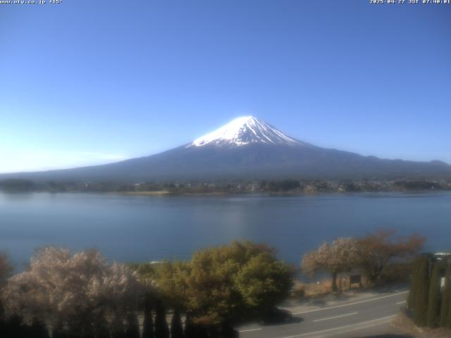 河口湖からの富士山
