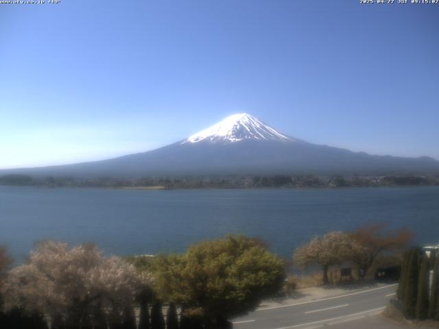 河口湖からの富士山