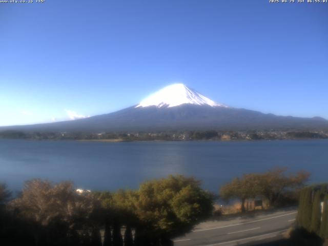 河口湖からの富士山