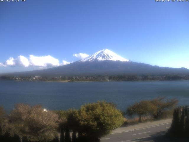 河口湖からの富士山