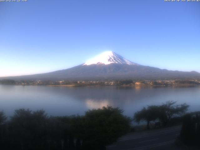 河口湖からの富士山