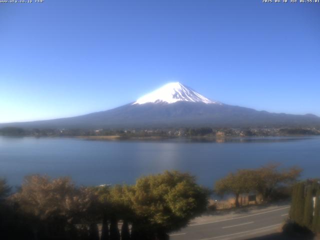 河口湖からの富士山