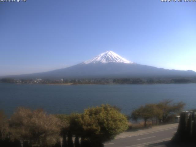 河口湖からの富士山