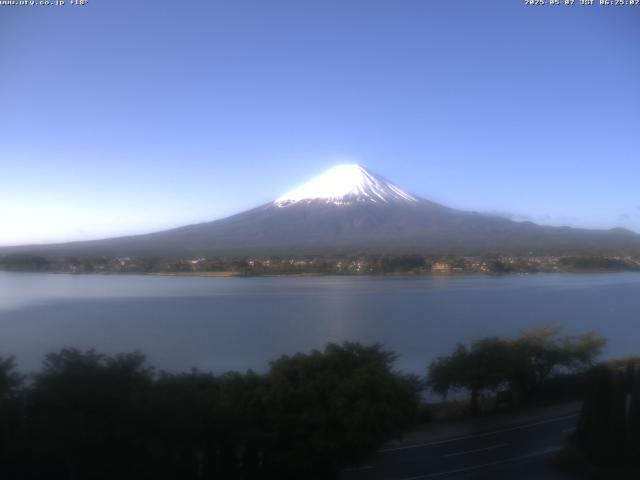 河口湖からの富士山