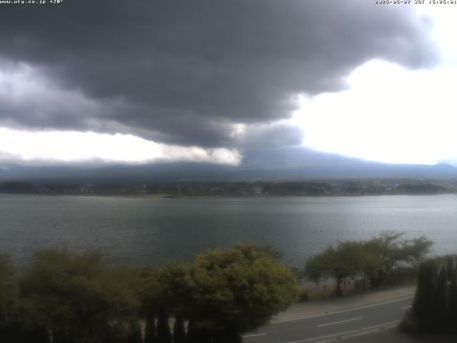 河口湖からの富士山
