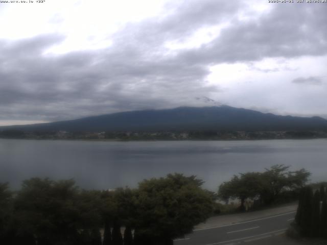 河口湖からの富士山