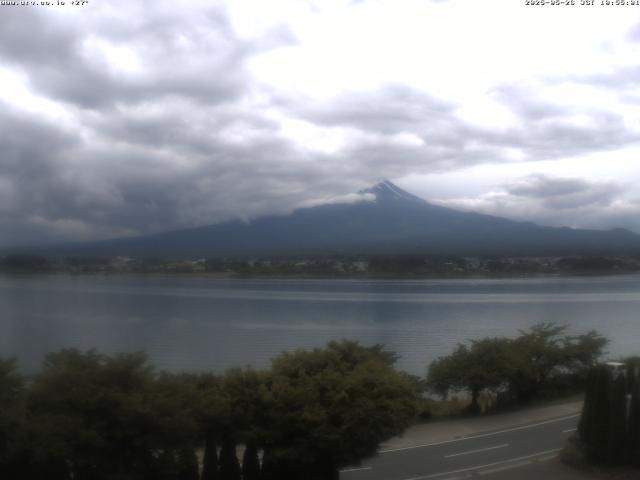 河口湖からの富士山