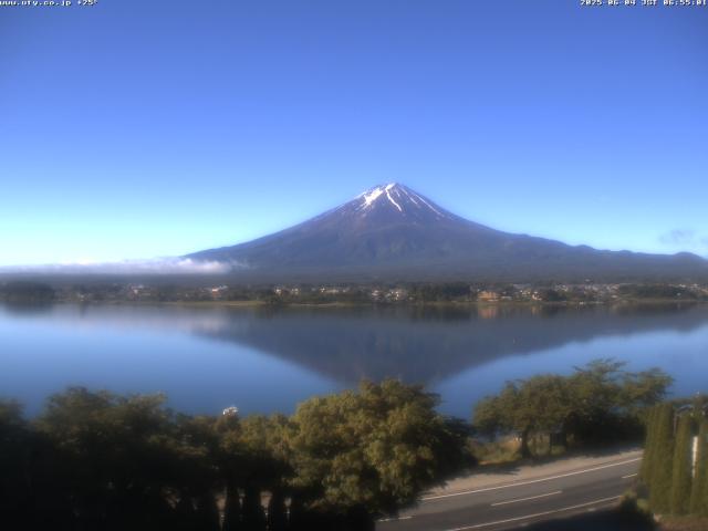 河口湖からの富士山