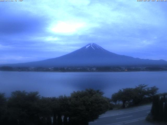 河口湖からの富士山