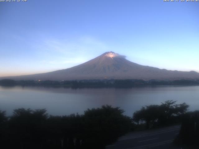河口湖からの富士山