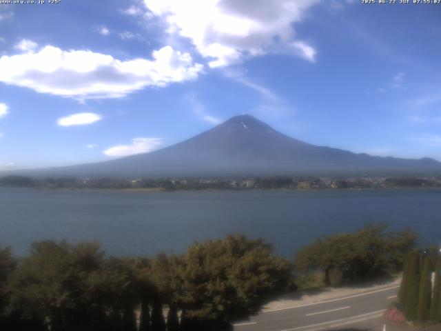 河口湖からの富士山
