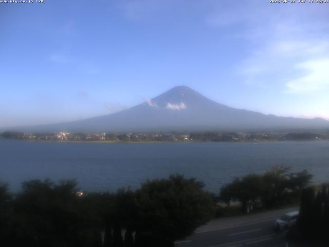 河口湖からの富士山