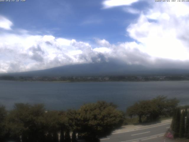 河口湖からの富士山