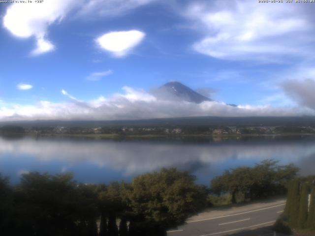 河口湖からの富士山