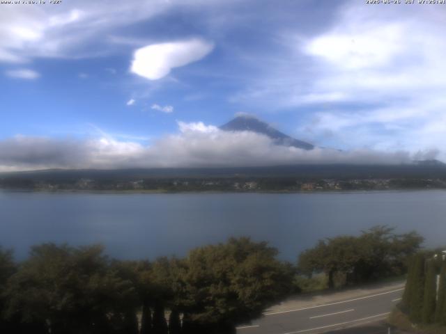 河口湖からの富士山