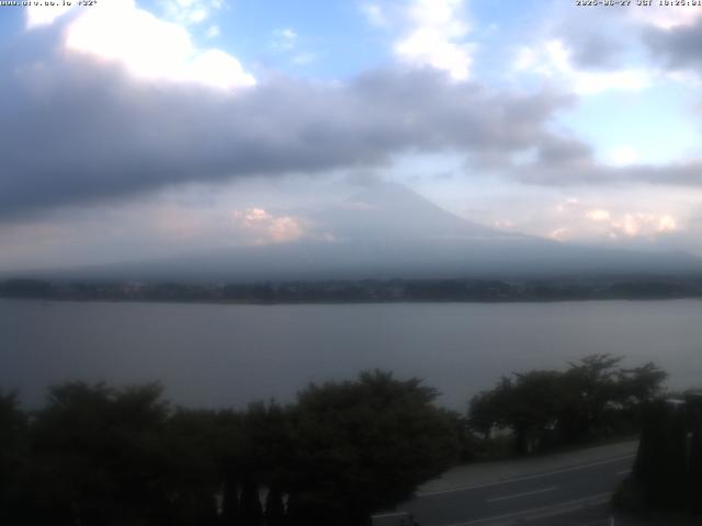 河口湖からの富士山
