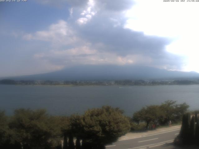 河口湖からの富士山