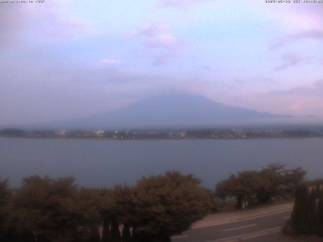 河口湖からの富士山