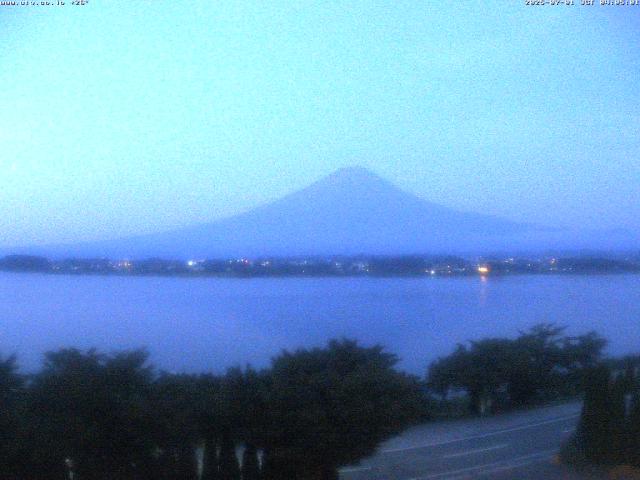 河口湖からの富士山