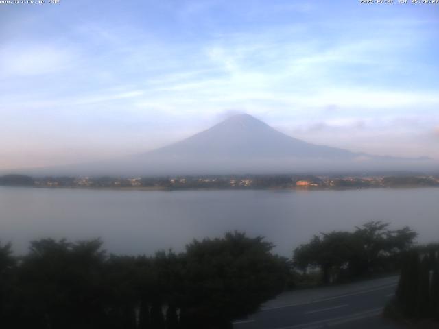 河口湖からの富士山