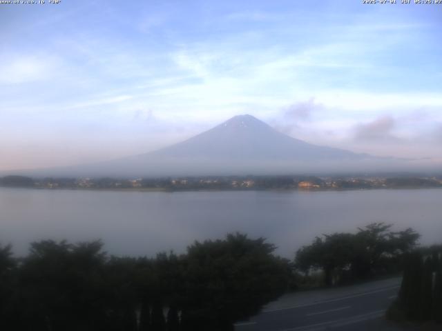 河口湖からの富士山