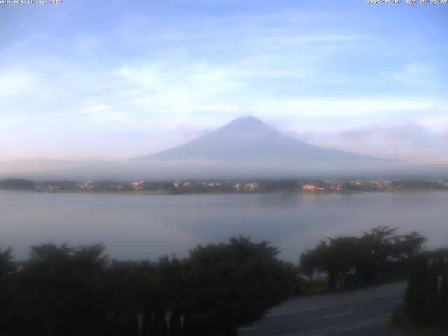 河口湖からの富士山