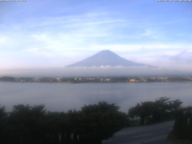河口湖からの富士山