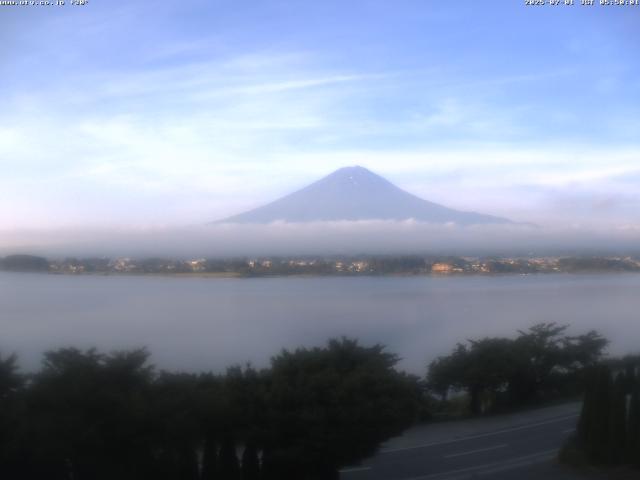 河口湖からの富士山