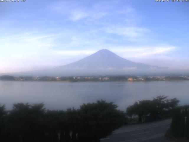 河口湖からの富士山