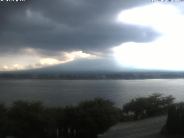 河口湖からの富士山