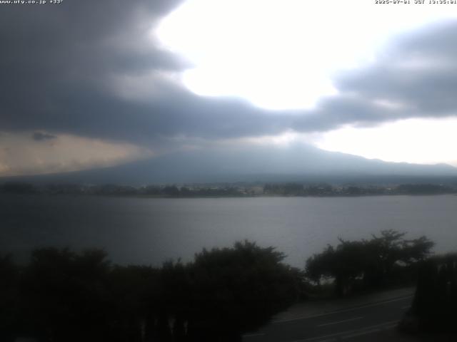 河口湖からの富士山