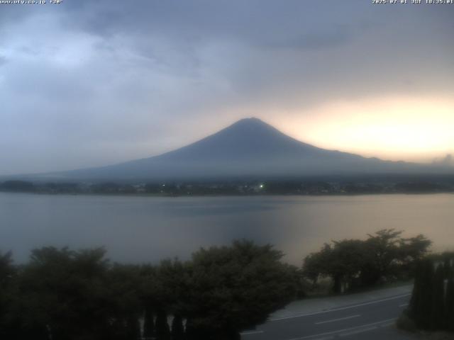 河口湖からの富士山