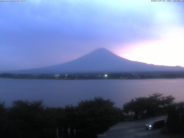 河口湖からの富士山