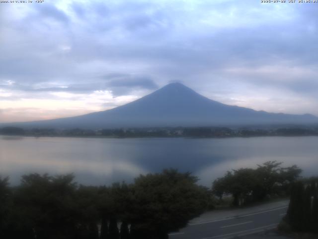 河口湖からの富士山