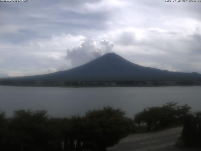 河口湖からの富士山