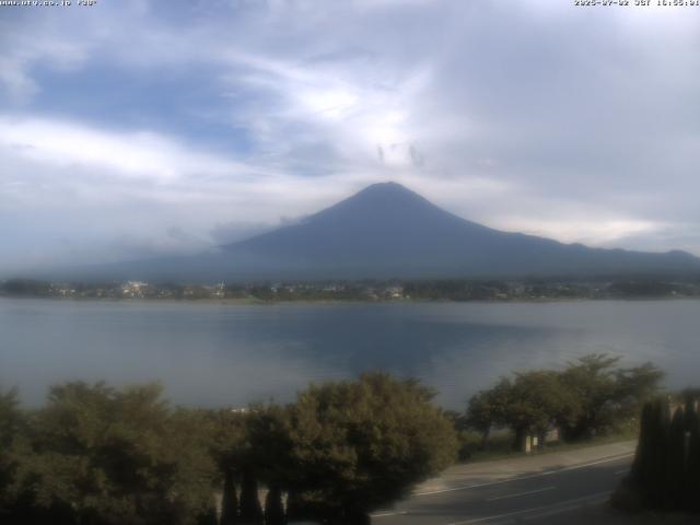 河口湖からの富士山