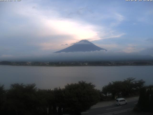 河口湖からの富士山