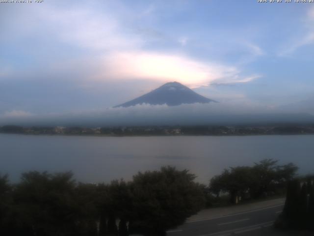 河口湖からの富士山