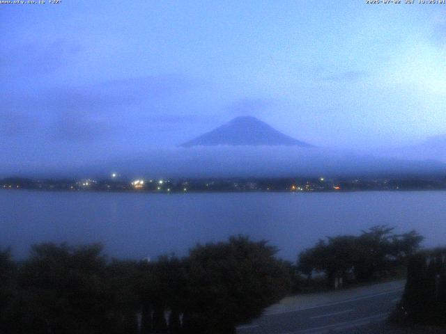 河口湖からの富士山