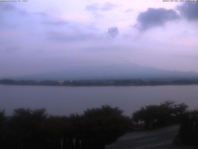 河口湖からの富士山