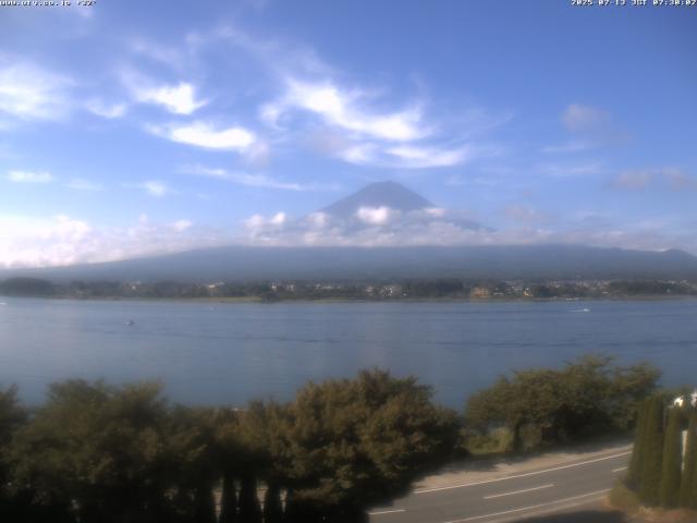 河口湖からの富士山