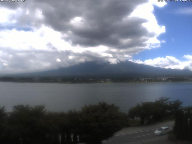 河口湖からの富士山