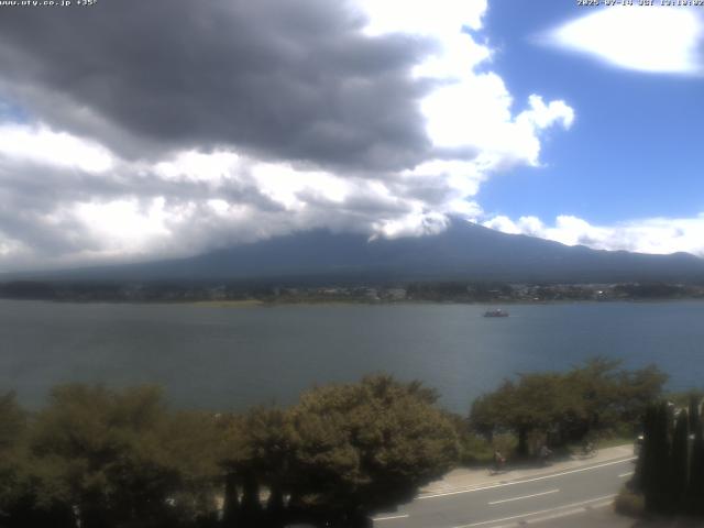 河口湖からの富士山