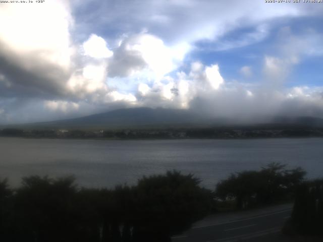 河口湖からの富士山