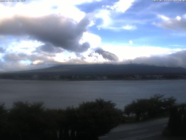 河口湖からの富士山